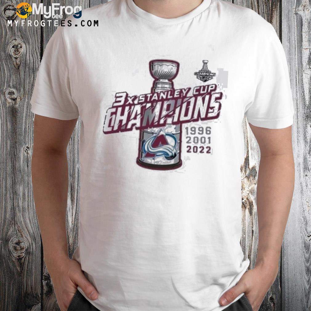 Colorado avalanche 3x nhl stanley cup champions shirt