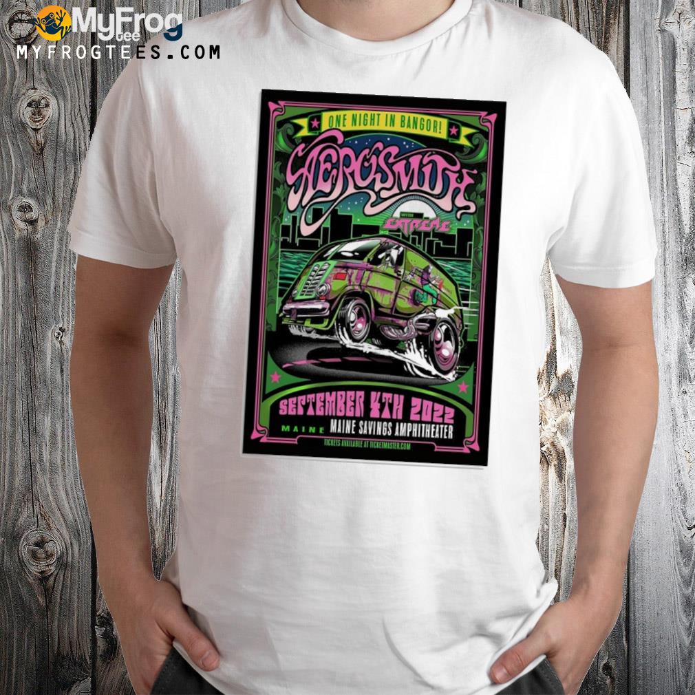 Aerosmith Maine, Seot 4 2022, Maine Savings Amphitheater Bangor Poster shirt