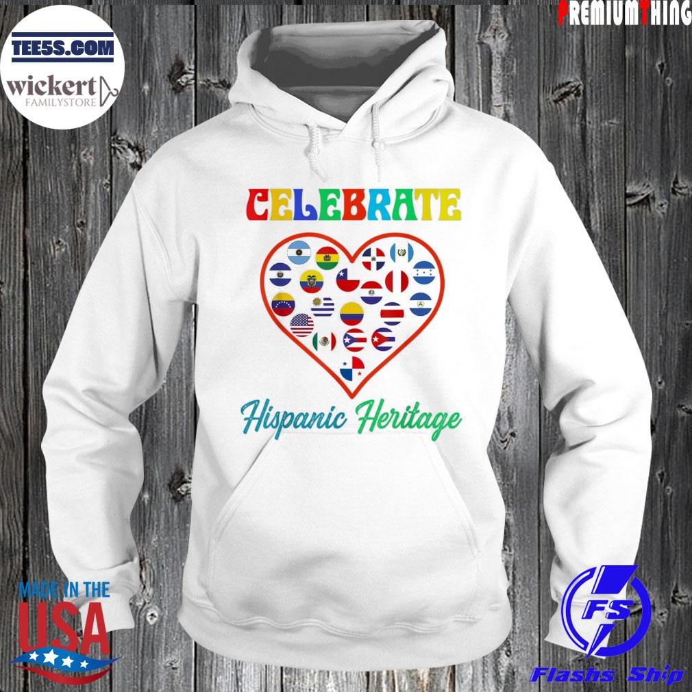 Hispanic heritage month 2022 national latino countries flag s Hoodie