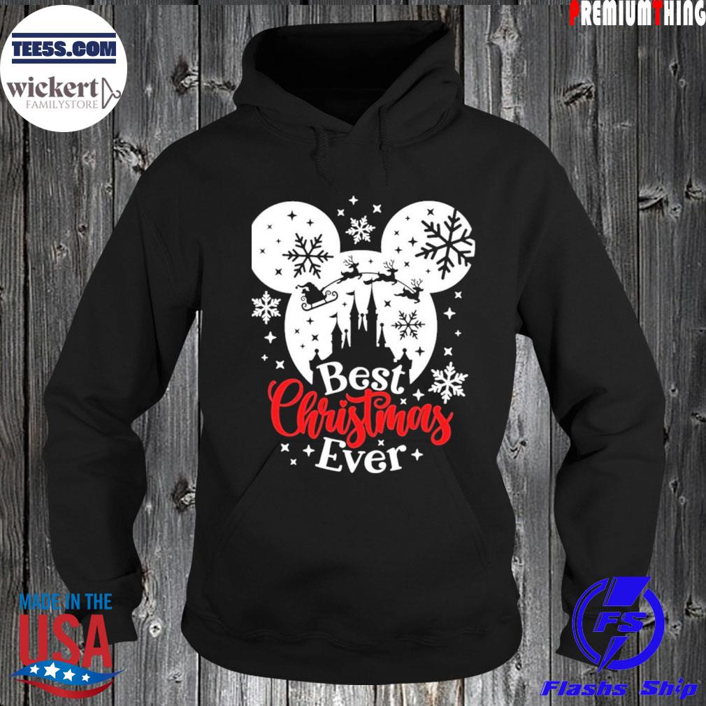 Mickey mouse head disney Christmas best Christmas ever s Hoodie