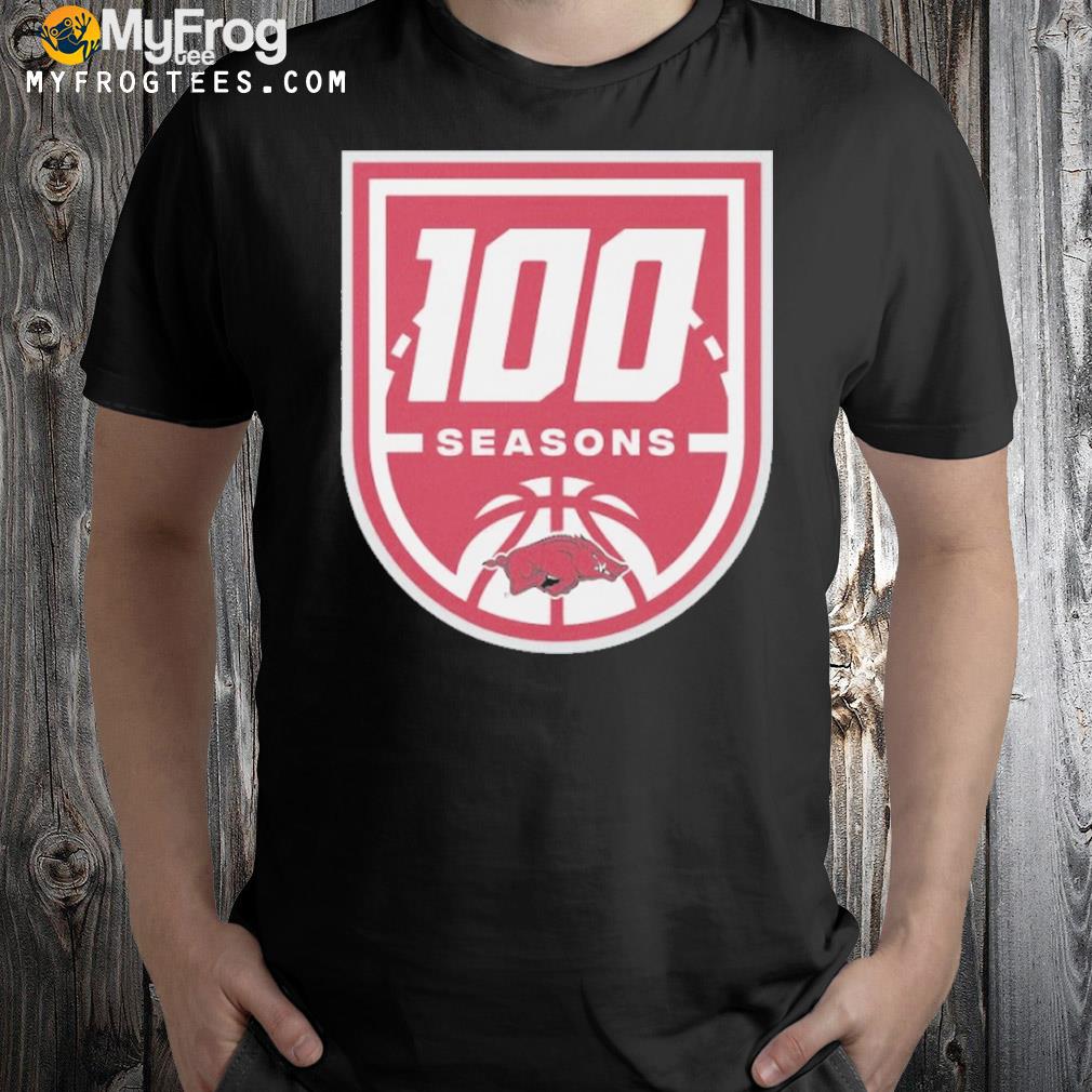 ArKansas razorbacks men's basketball 100 seasons shirt