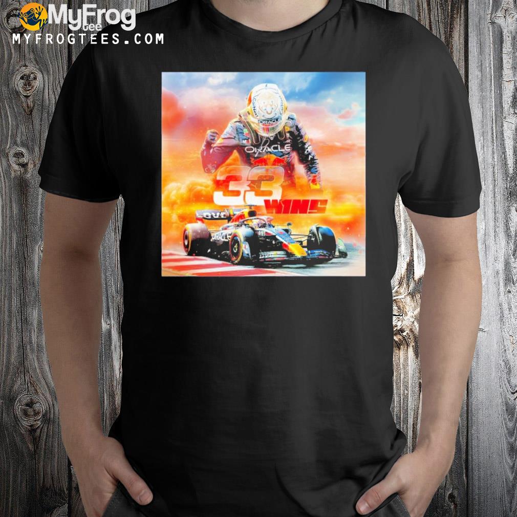 Oracle red bull racing max verstappen 33 wins shirt