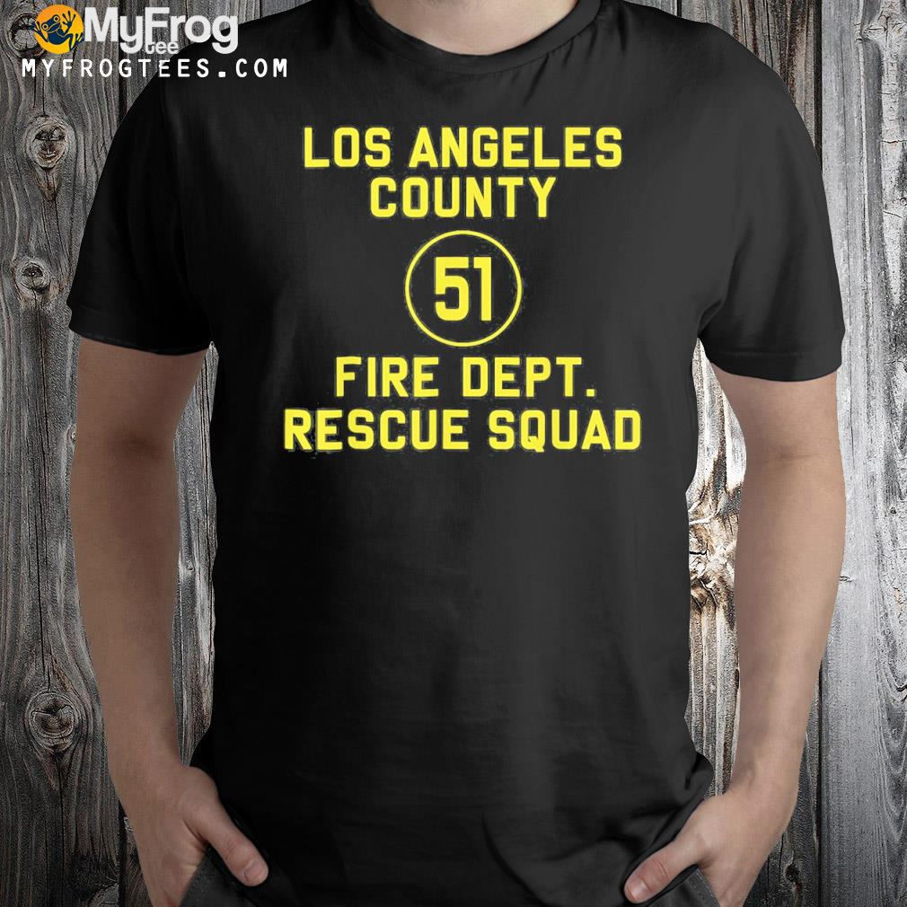 Truck side 51 emergency squad reproduction logo essential shirt