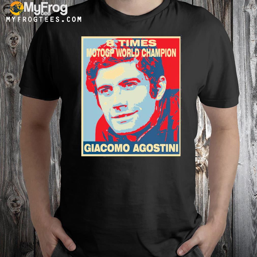 8 times motogp world champion giacomo agostinI shirt