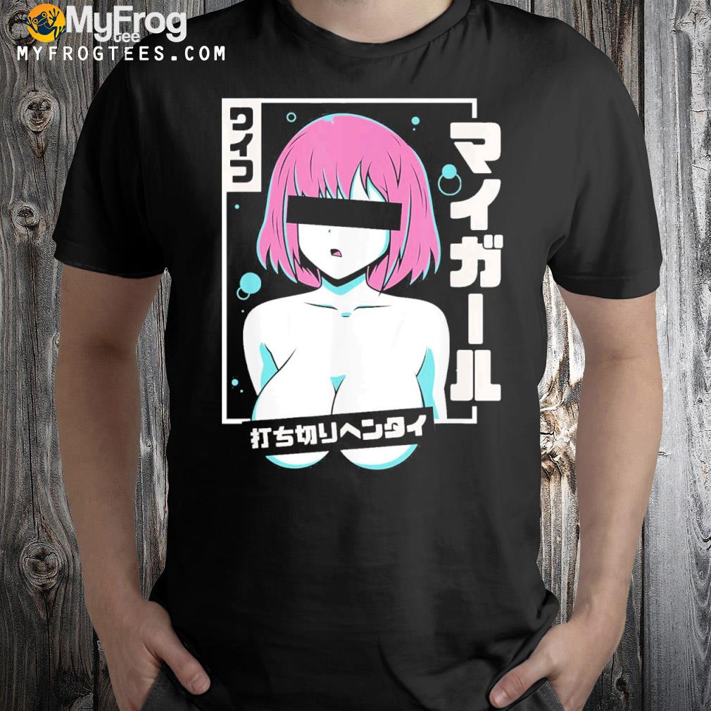 Aesthetic vaporwave cute waifu anime ookiI oppaI girl shirt