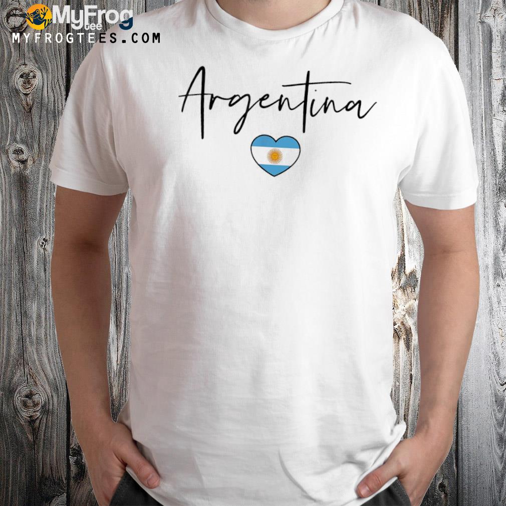 Argentina flag heart Argentina soccer jersey south America shirt