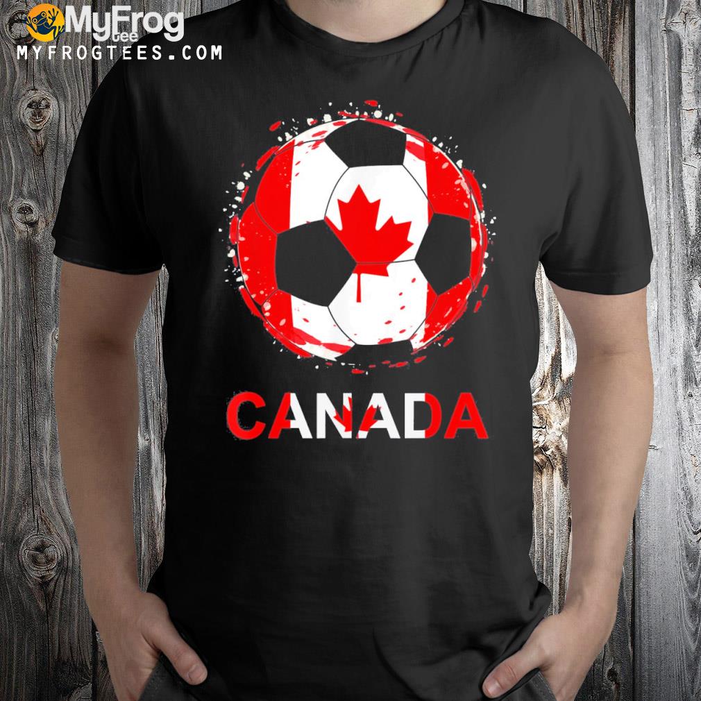 Canada Flag Jersey Supporter Canadian Soccer Team Canada T-Shirt