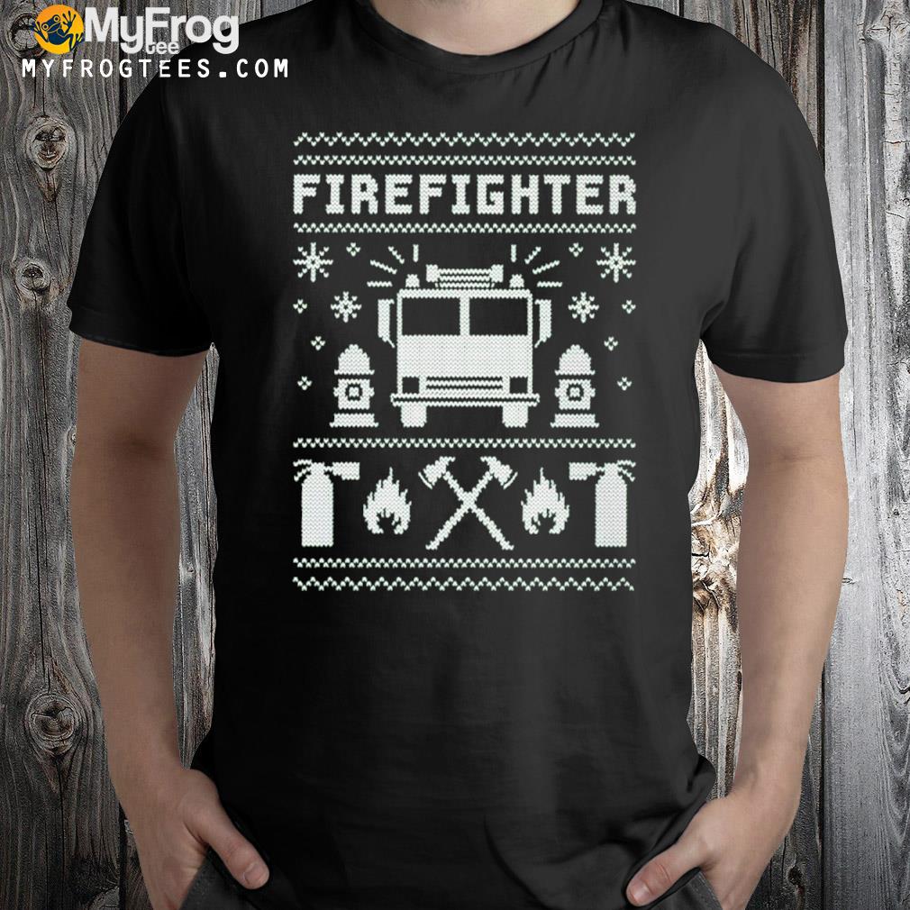 Firefighter ugly Christmas firefighter Christmas shirt