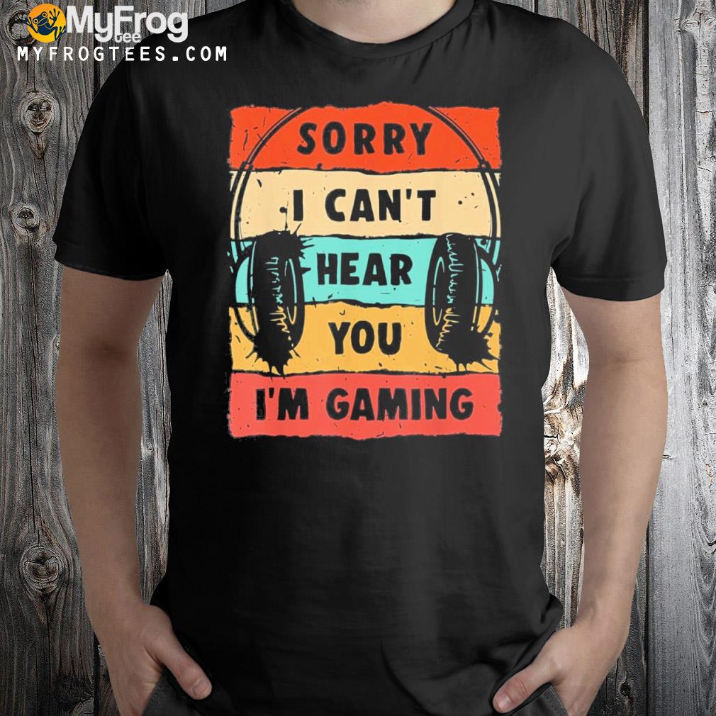 Gamer sorry I can't hear you I'm gaming vintage Ugly Christmas sweatshirt