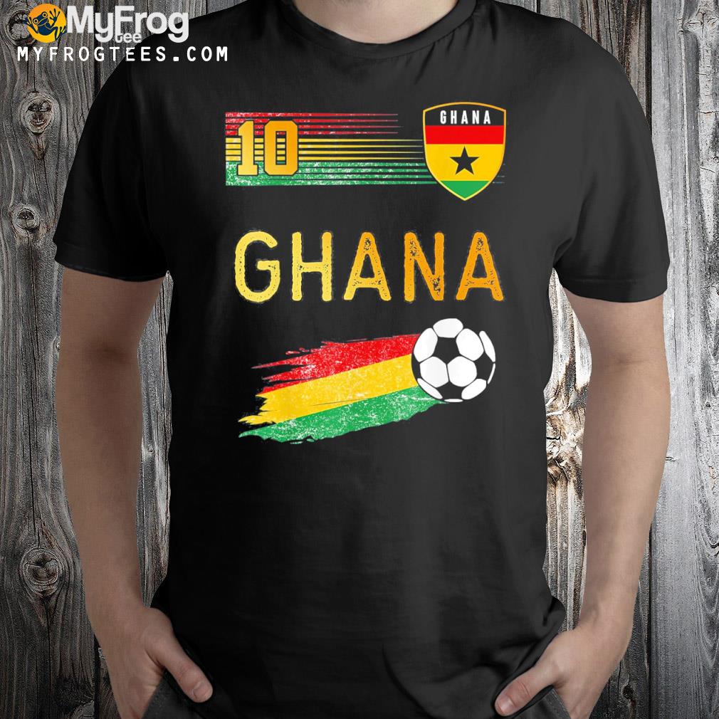 Ghana Soccer Ghanain Football Retro 10 Jersey T-Shirt