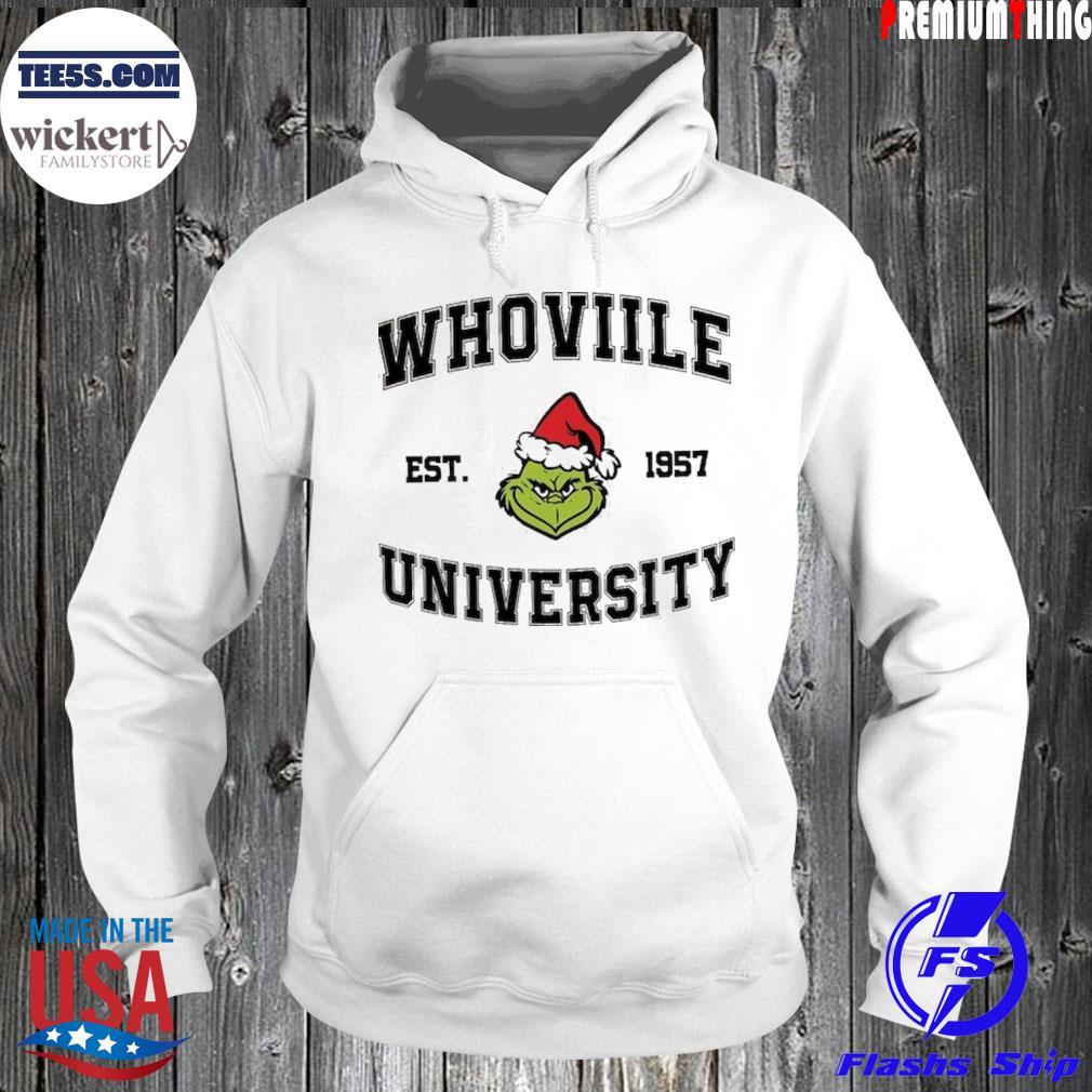 Grinch Whoville University Merry Grinchmas Sweats Hoodie