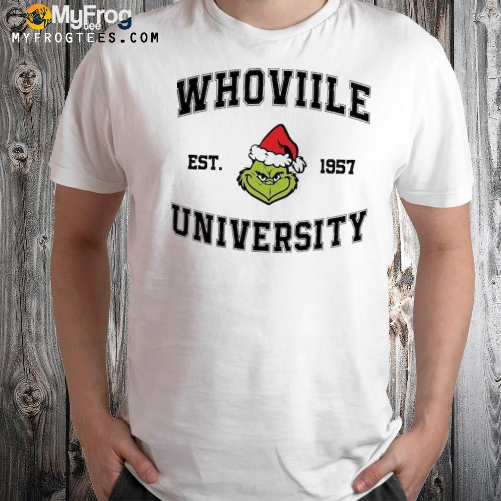 Grinch Whoville University Merry Grinchmas Sweatshirt
