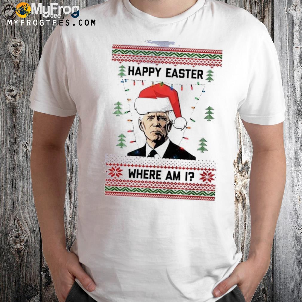 Happy easter Joe Biden funny Ugly Christmas sweatshirt