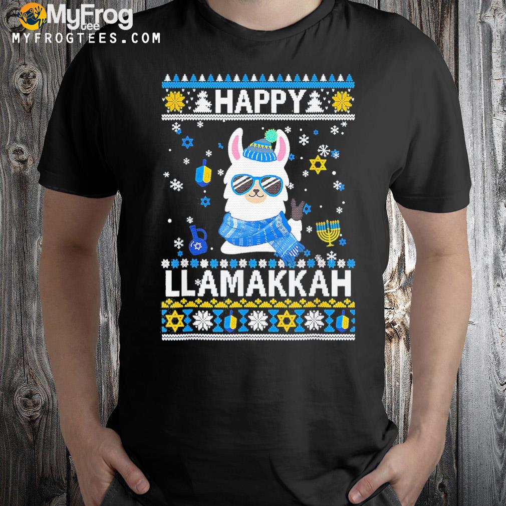 Happy llamakkah llama hanukkah Ugly Christmas sweatshirt