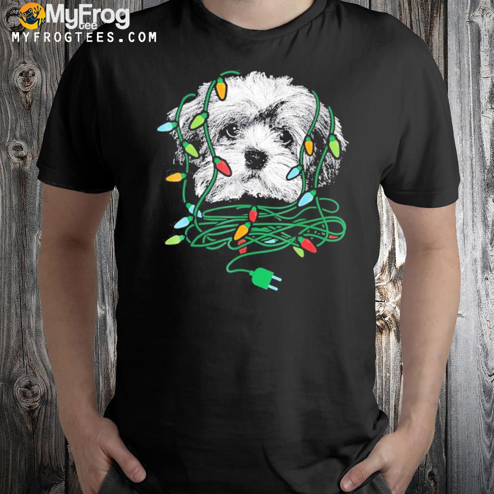Havanese Dog Christmas Lights T-Shirt