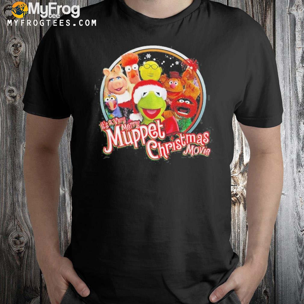 It's a very merry muppet Christmas movie kermit the frog gonzo miss piggy Christmas shirt