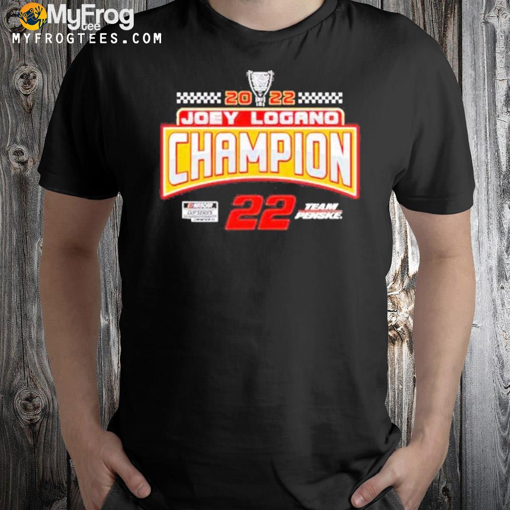 Joey Logano Team Penske 2022 NASCAR Cup Series Champion T-shirt