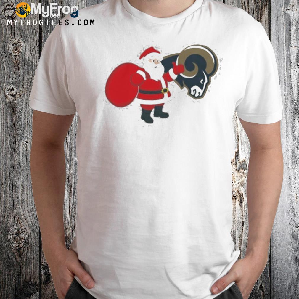 Los Angeles Rams Nfl Santa Claus Christmas Shirt