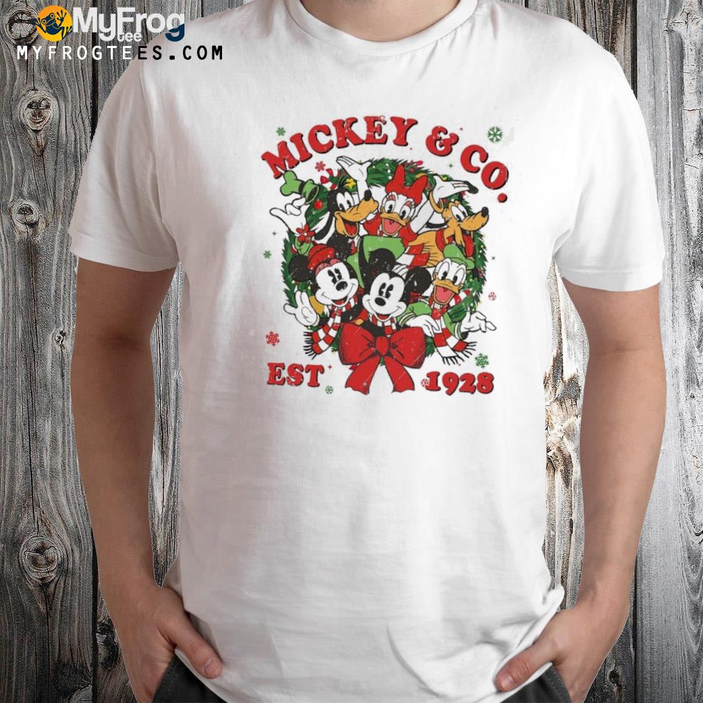 Mickey and Friends Co EST 1928 Custom Santa Christmas shirt