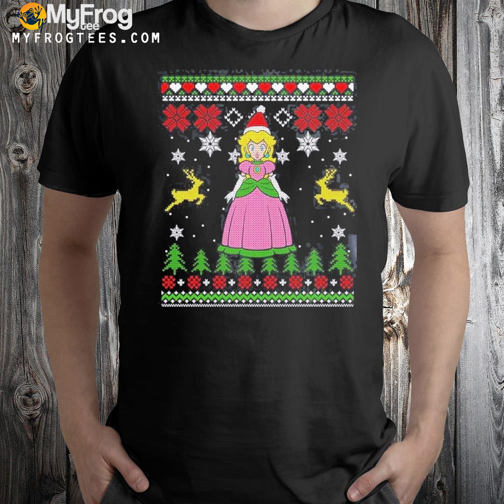 Nintendo Super Mario Princess Peach Christmas T-Shirt