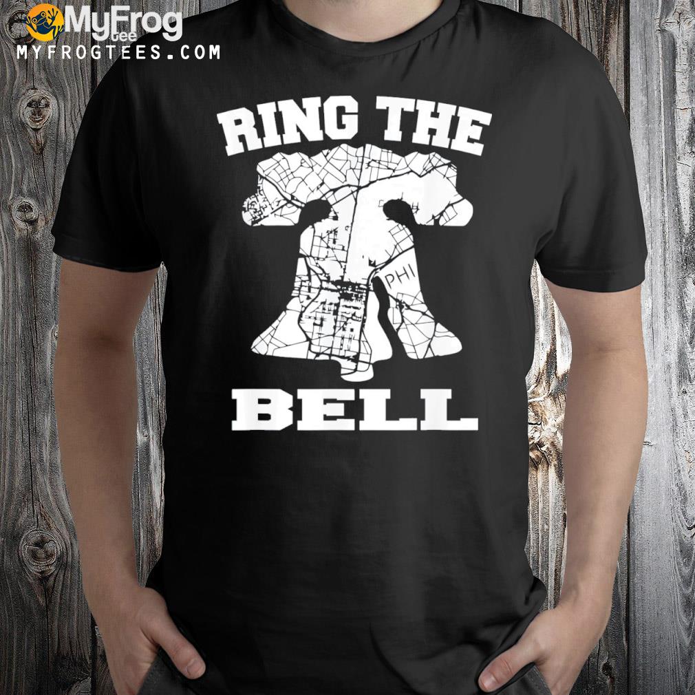 Philly Ring The Bell Philadelphia Street Map Liberty Tee Shirt