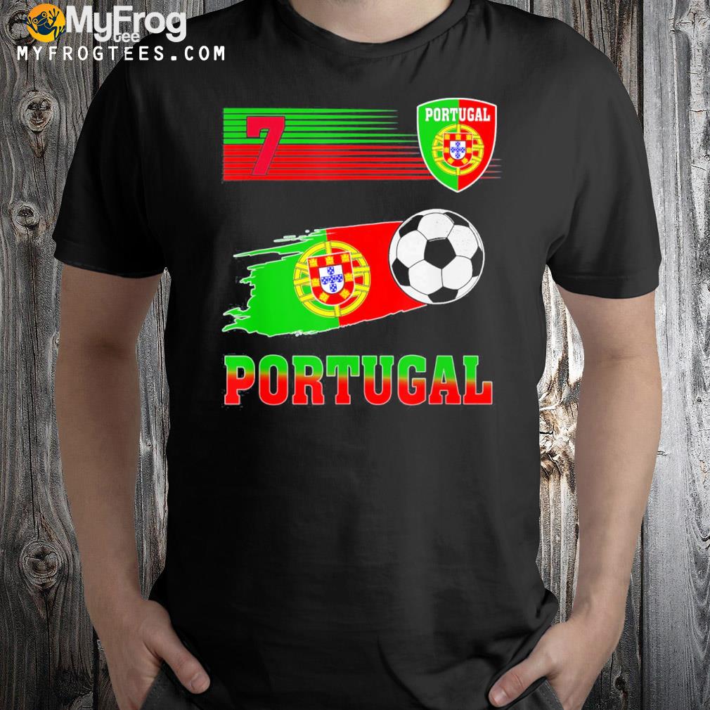 Portugal soccer flag jersey portugalese retro 7 2022 shirt