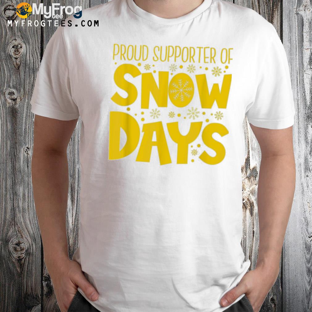 Proud supporter of snow days teacher gift Ugly Christmas sweatshirt
