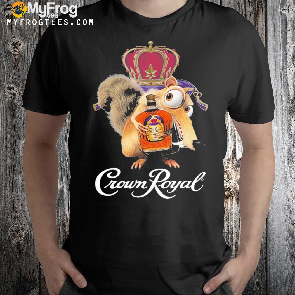 Scrat hug crown royal logo shirt