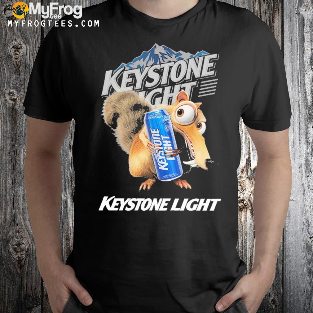 Scrat hug keystone light shirt