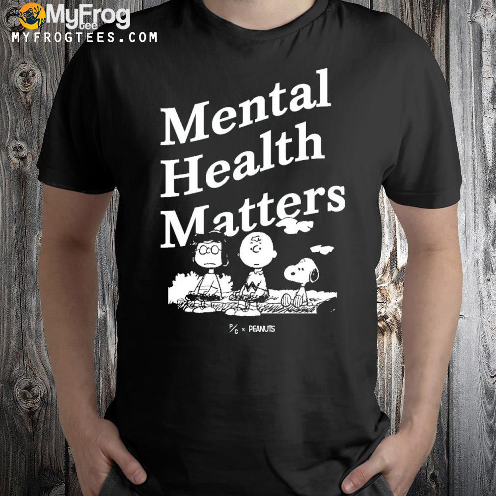 Snoopy Peanuts mental health matters shirt