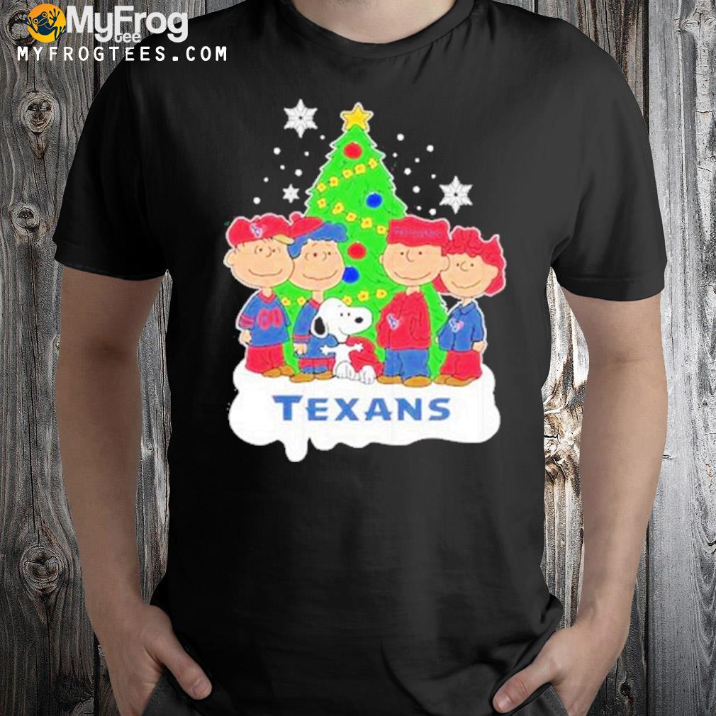 Snoopy the Peanuts houston texans Christmas T-shirt