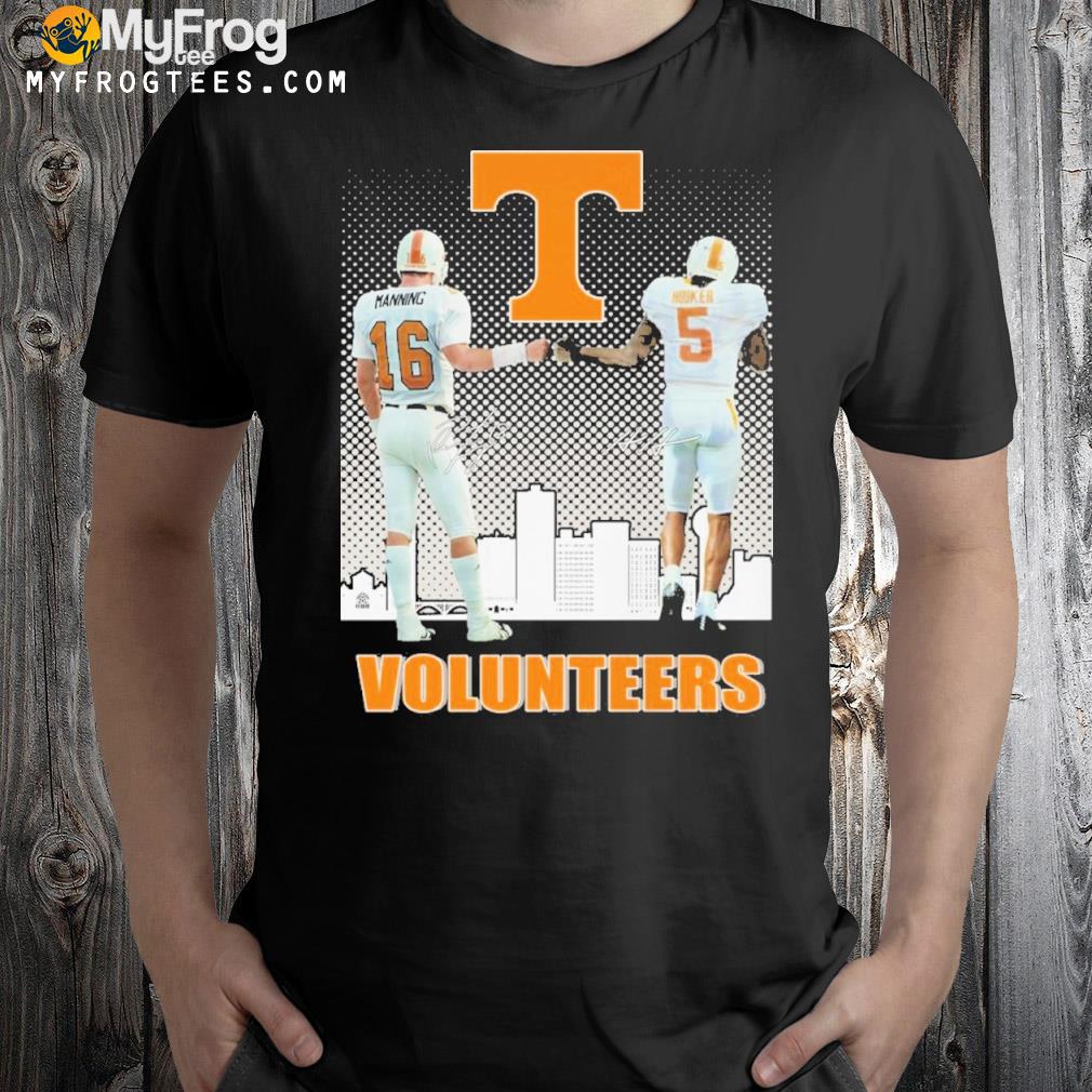Tennessee volunteers Football manning 16 and hooker 05 volunteers city shirt