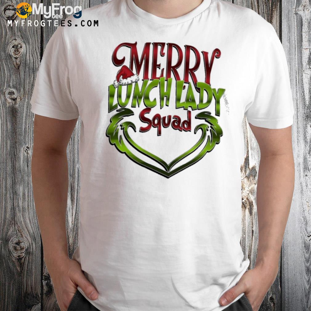 The grinch merry lunch lady Christmas Sweatshirt