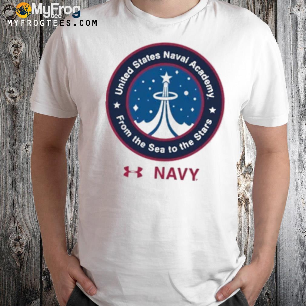 United states naval academy from the sea to the stars 2022 special games logo nasa t-shirt