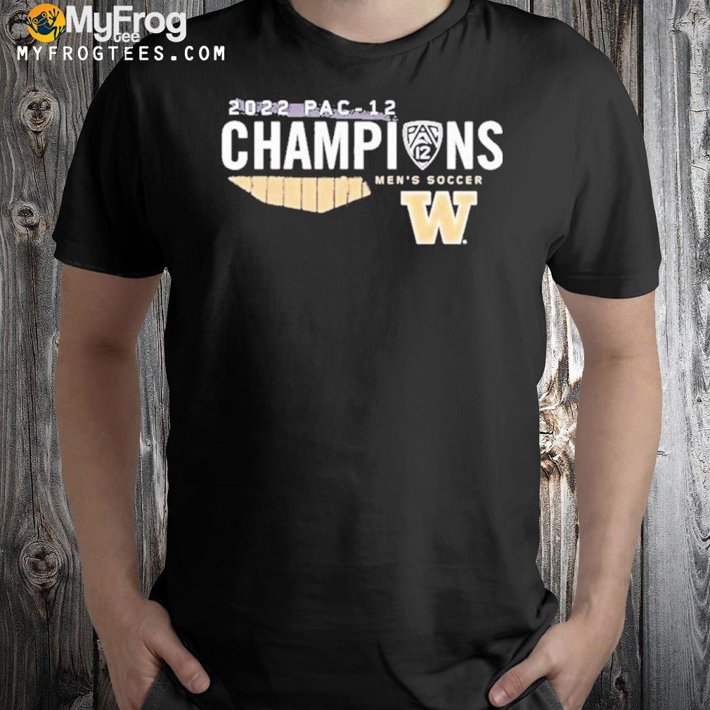 Washington Huskies 2022 Pac-12 Regular Season Mens Soccer Champions Locker Room Shirt