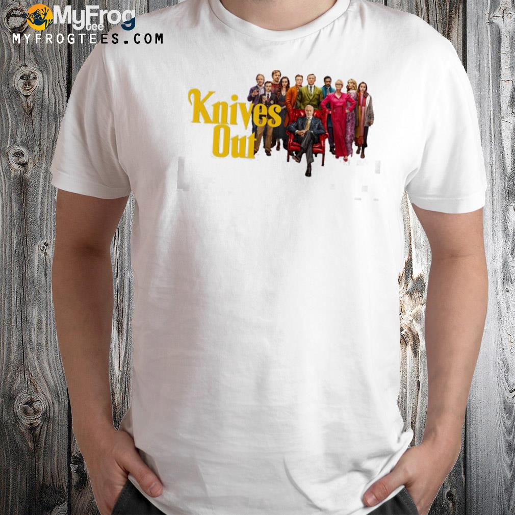 All the characters of knives out t-shirt