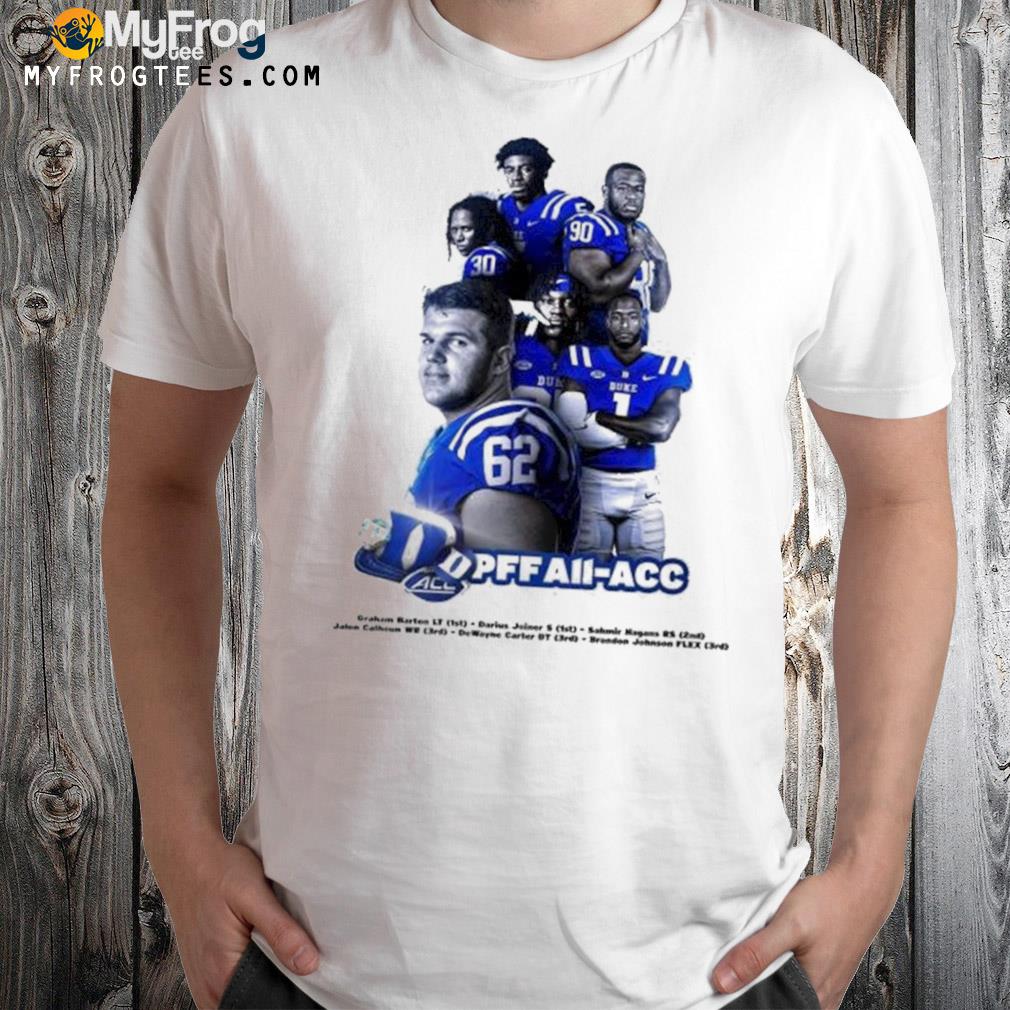Duke Football 2022 PFF all-Acc shirt