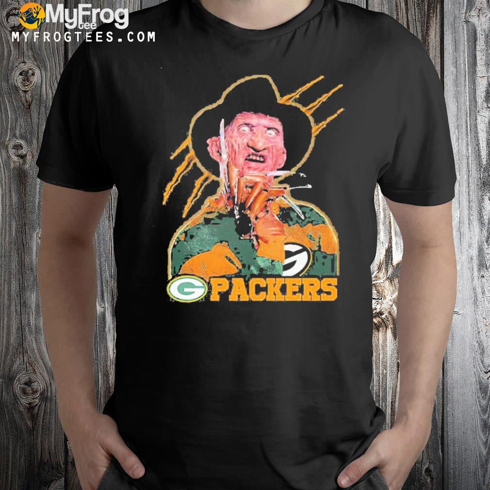 Freddy krueger Green Bay Packers halloween 2022 shirt