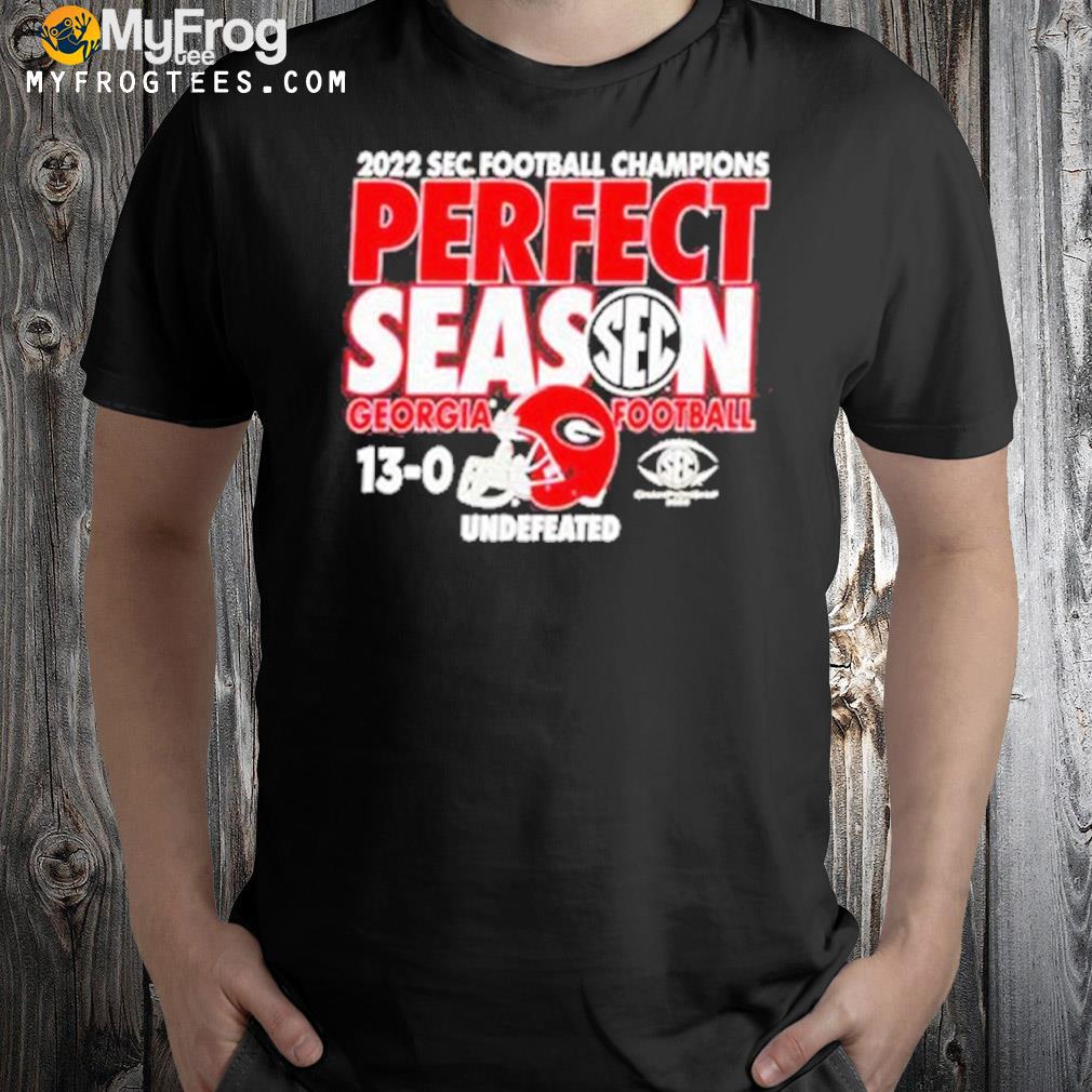 Georgia Bulldogs 2022 SEC football champions perfect season T-shirt
