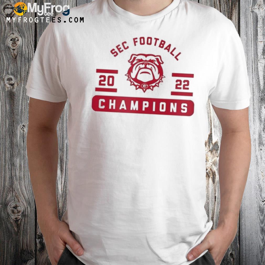 Georgia Bulldogs 2022 SEC Football Conference Champions logo shirt