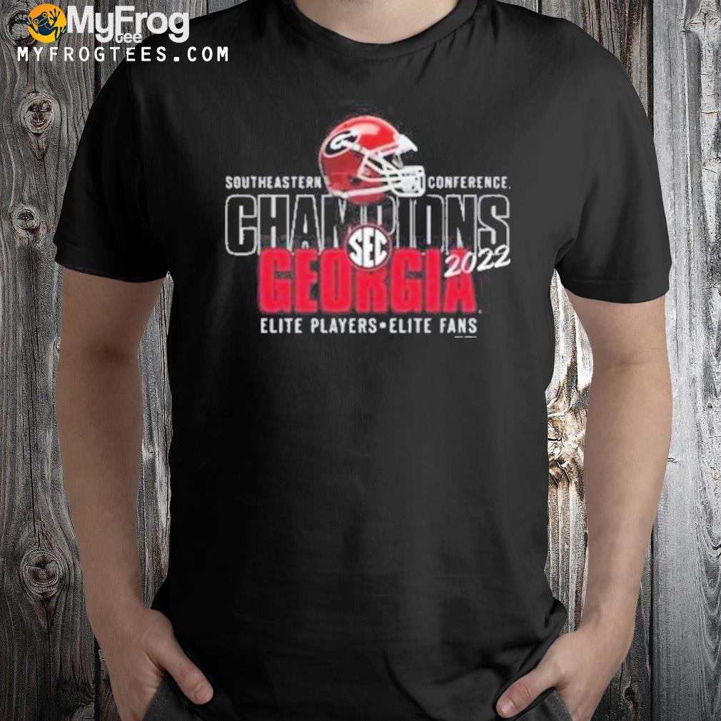 Georgia Bulldogs 2022 southeastern conference champions elite players elite fans shirt