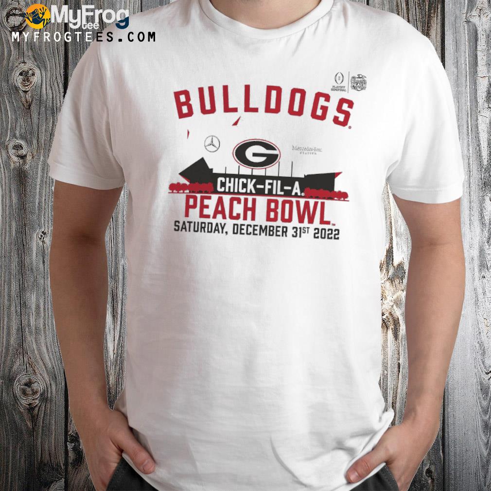Georgia Bulldogs Branded College Football Playoff 2022 Peach Bowl Gameday Stadium T-Shirt