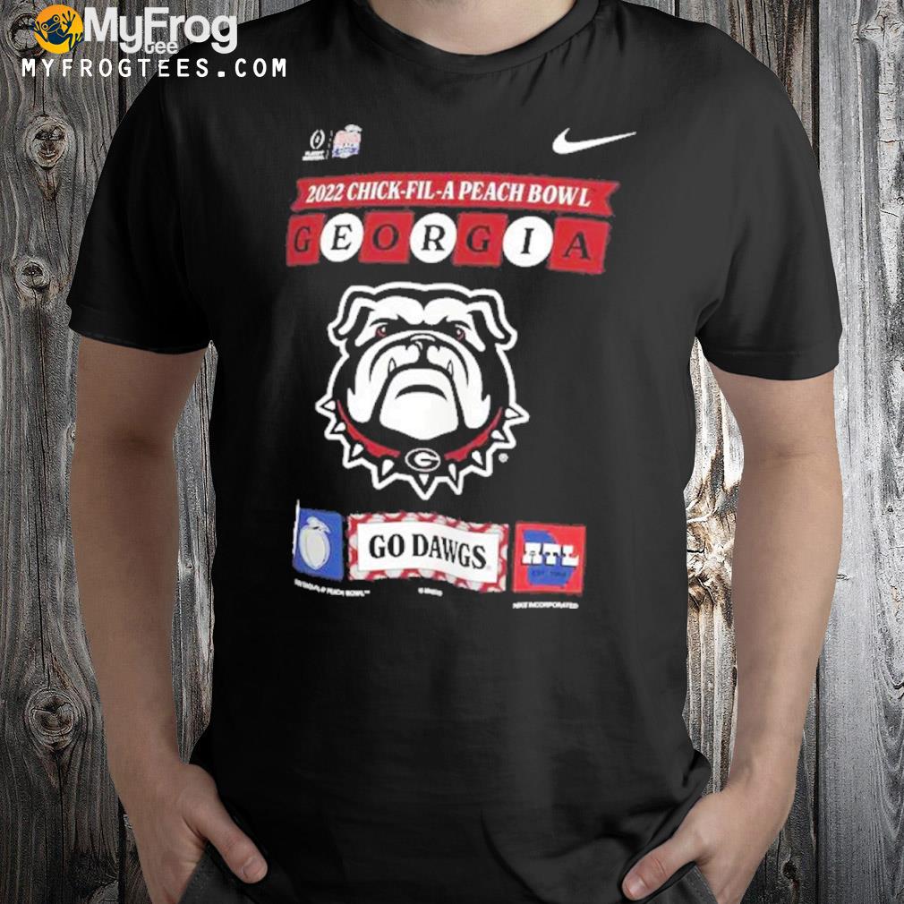 Georgia Bulldogs Nike College Football Playoff 2022 Peach Bowl Illustrated T-Shirt