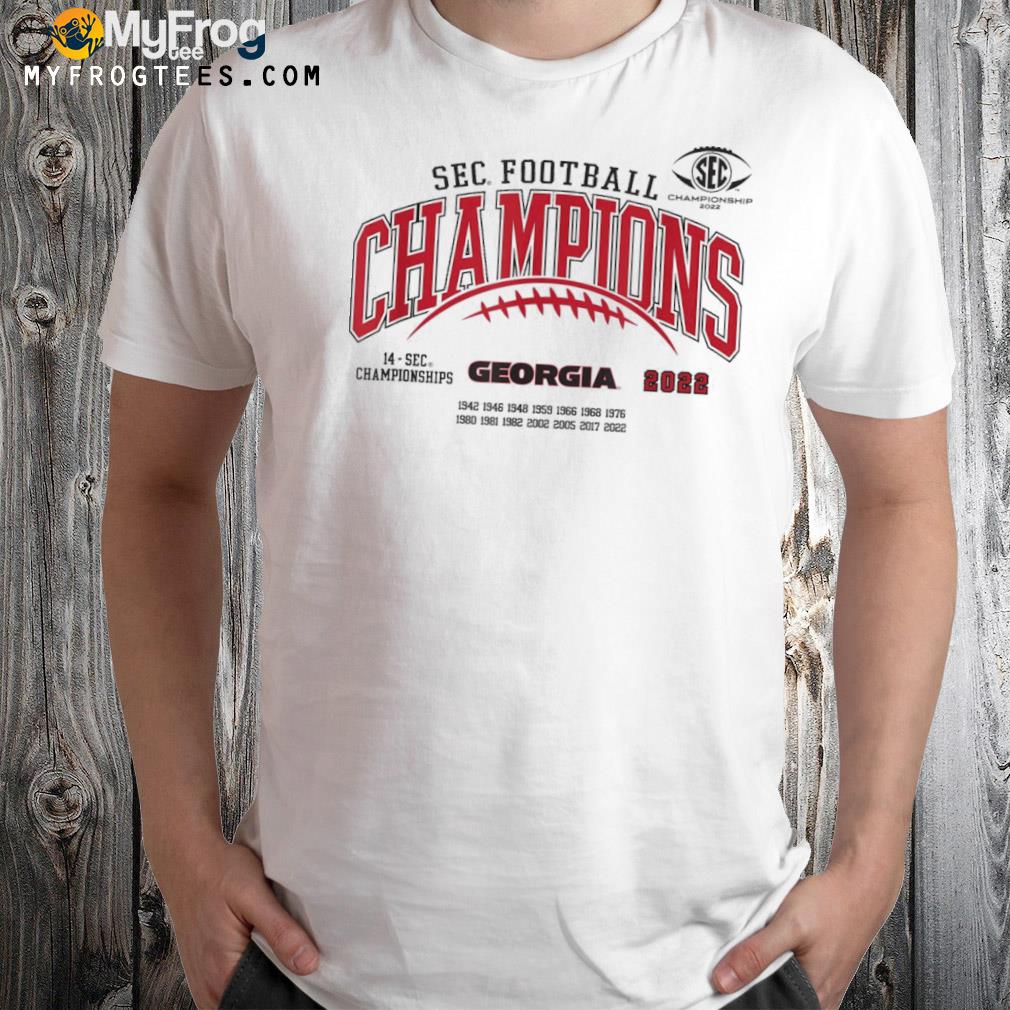 Georgia Bulldogs SEC Champs 2022 Laces Logo T-Shirt
