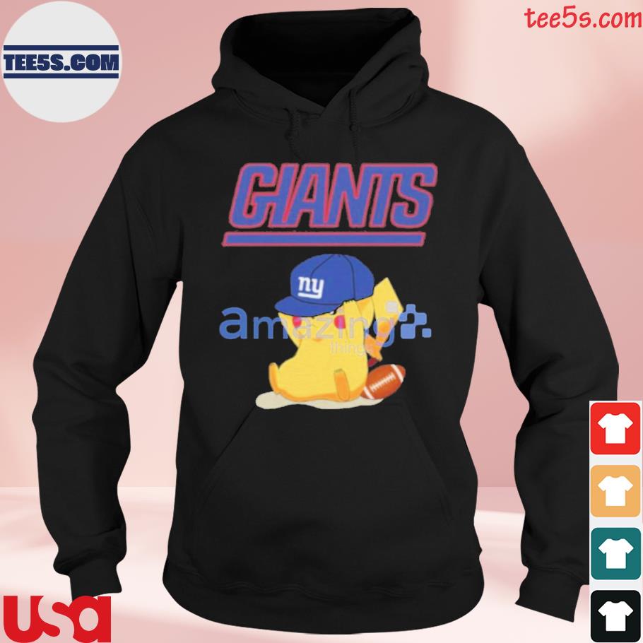 NFL Pikachu Football Sports New York Giants T Shirt hoodies