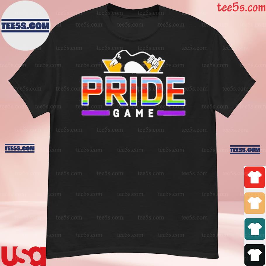 Pride game Pittsburgh penguins shirt