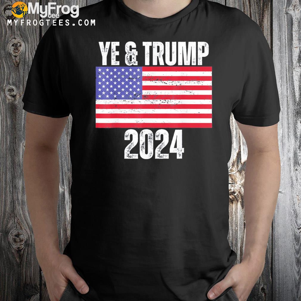 Ye Trump 2024 election republican American flag freedom usa vintage shirt