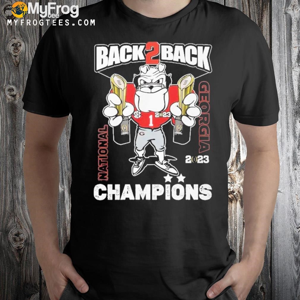Back to back Georgia Bulldogs national champions 2023 shirt