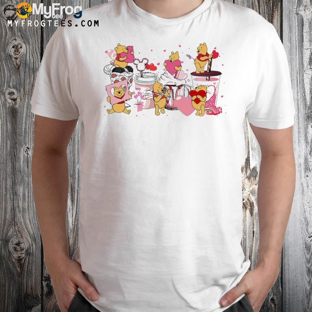Valentine Pooh bear and friend shirt