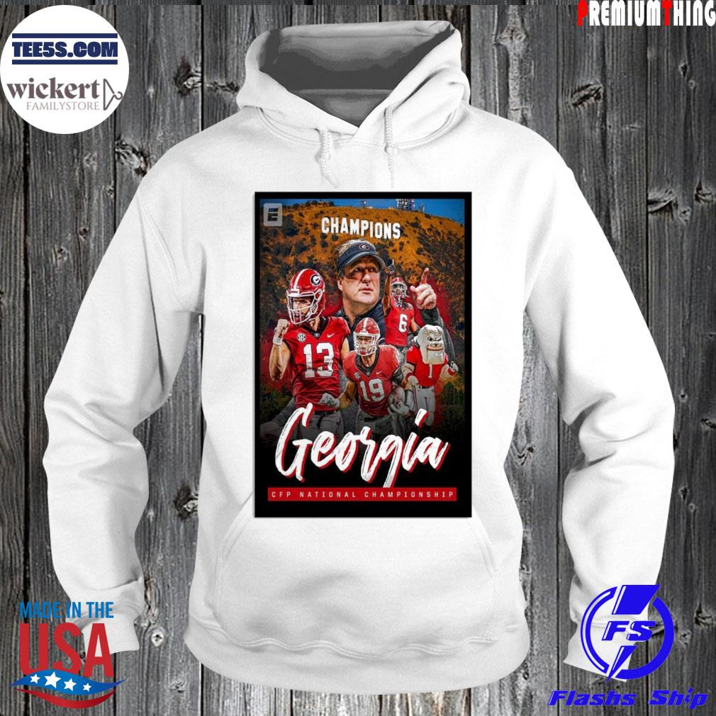 Georgia cfp national championship poster Georgia Bulldogs champion national championship 2023 s Hoodie